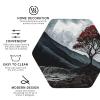 6Pcs Drink Coasters for Drinks Tabletop Protection, Tree and Volcanic Leather Coaster for Kinds of Cups, Absorbent Cup Coaster for Coffee Table Home Decor 4" Cup Mat Pad view 3