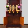 Guernsey Woollens Altar Cabinet Chinese Style Household Buddha Cabinet, Buddhist Altar, Buddha Statue Offering Table, God of Wealth Counter Puja Mandir for Home view 4