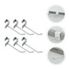 MAGICLULU 12pcs White Supermarket Shelf Hooks Thick Square Tube Display Hooks for Efficient Product Presentation Easy to Install Sturdy Design for Retail Racks view 2