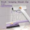 Generic 3Pcs Upgrade Multi-Function Rotating Crevice Cleaning Brush,4 in 1 Hard Bristle Crevice Grout/Gap Cleaning Brush, Household Cleaning Tool for Bathroom Kitchen Shower Tile Floors Corner(Grey) view 3