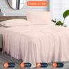 500 Thread Count Comfortable Dream-Zone Pima Cotton Royal Looking Solid Style Sheet Set (4-Pieces) Fits Pockets Up to 14 to 16" Inches Depth (Queen, Peach) view 2
