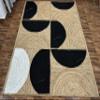 12x12 Ft Handmade Jute Square Rug  Natural Bohemian Style Area Rug for Living Room, Bedroom & Dining Room, Eco-Friendly Farmhouse Dcor view 4