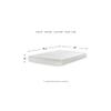 Signature Design by Ashley Queen Size 8 Inch Medium Firm Charcoal Gel & Green Tea Infused Memory Foam Mattress for Pressure Relief, Fiberglass Free, Mattress In A Box view 2