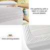 500 Thread Count Comfortable Dream-Zone Pima Cotton Royal Looking Solid Style Sheet Set (4-Pieces) Fits Pockets Up to 14 to 16" Inches Depth (RV King, White) view 4