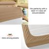 500 Thread Count Comfortable Dream-Zone Pima Cotton Royal Looking Solid Style Sheet Set (4-Pieces) Fits Pockets Up to 14 to 16" Inches Depth (Twin, Taupe) view 4