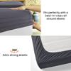 500 Thread Count Comfortable Dream-Zone Pima Cotton Royal Looking Solid Style Sheet Set (4-Pieces) Fits Pockets Up to 14 to 16" Inches Depth (California King, Dark Grey) view 4