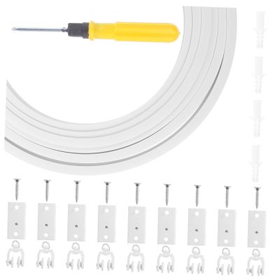 Flexible Curtain Track Set with Accessories for Office Drapes