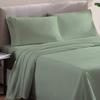 500 Thread Count Comfortable Dream-Zone Pima Cotton Royal Looking Solid Style Sheet Set (4-Pieces) Fits Pockets Up to 14 to 16" Inches Depth (OLY Queen, Moss) view 1