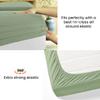 500 Thread Count Comfortable Dream-Zone Pima Cotton Royal Looking Solid Style Sheet Set (4-Pieces) Fits Pockets Up to 14 to 16" Inches Depth (OLY Queen, Moss) view 4
