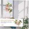 HOLIDYOYO Spring Bunny Wreath Easter Artificial Flower Decor for Front Door Indoor and Outdoor Use Cute Bunny Design for Holiday Parties and Seasonal Celebrations view 2