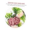 HOLIDYOYO Spring Bunny Wreath Easter Artificial Flower Decor for Front Door Indoor and Outdoor Use Cute Bunny Design for Holiday Parties and Seasonal Celebrations view 4