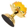 HOLIDYOYO Lotus Style Butter Lamp Holder Decorative Candle Base for Home Temple Meticulously Crafted Ghee Lamp Stand for Centerpieces and Design view 1