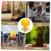 HOLIDYOYO Lotus Style Butter Lamp Holder Decorative Candle Base for Home Temple Meticulously Crafted Ghee Lamp Stand for Centerpieces and Design view 3