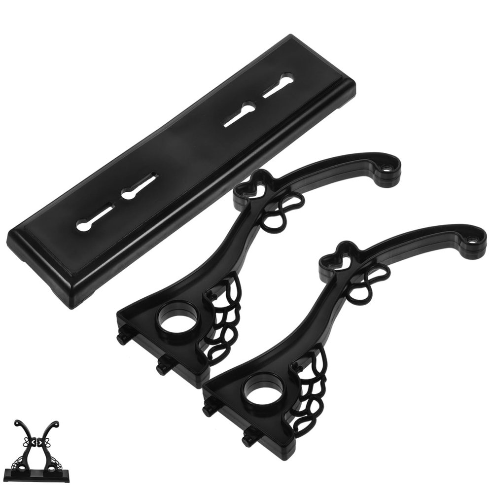 HOLIDYOYO Folding Stand Sturdy Desktop Holder for Round Folding Fans Compact Decorative Base for Home Event Use Reliable Support for
