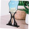 HOLIDYOYO Folding Stand Sturdy Desktop Holder for Round Folding Fans Compact Decorative Base for Home Event Use Reliable Support for view 4