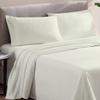 500 Thread Count Comfortable Dream-Zone Pima Cotton Royal Looking Solid Style Sheet Set (4-Pieces) Fits Pockets Up to 14 to 16" Inches Depth (OLY Queen, Ivory) view 1