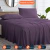 500 Thread Count Comfortable Dream-Zone Pima Cotton Royal Looking Solid Style Sheet Set (4-Pieces) Fits Pockets Up to 14 to 16" Inches Depth (Queen XL, Plum) view 2