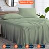 500 Thread Count Comfortable Dream-Zone Pima Cotton Royal Looking Solid Style Sheet Set (4-Pieces) Fits Pockets Up to 14 to 16" Inches Depth (Emperor, Moss) view 2