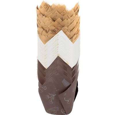 Bluesky Tulip Baking Cups Tea Print-(Pack of 150) -Ideal for Delightful Cupcakes & Muffins, Large, Multicolor