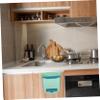 HOLIDYOYO Hanging Trash Bin Foldable Kitchen Waste Container for Easy Installation for Home Office and Car Compact Design Convenient and Stylish for Modern Spaces view 3