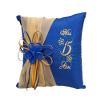 Lassos Boutique 5 Piece Quinceanera Set Mis Quince Set with Kneeling Pillow, Tiara Pillow, Guestbook, Photo Album, Spanish Bible, My Sweet 15 Decorations (Royal Blue/Gold with English Bible) view 3