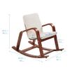 ECR4Kids Bentwood Rocking Chair with Armrests and Cushion, Dark Walnut view 3