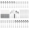 ONUIFIKE Silverware Set, 48-piece Stainless Steel Cutlery Set, Steak Knife, Table Knife, Main Table Spoon, Fork, Dessert Spoon Set, Cutlery Flatware Set (Color : Silver) view 1