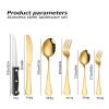 ONUIFIKE Silverware Set, 48-piece Stainless Steel Cutlery Set, Steak Knife, Table Knife, Main Table Spoon, Fork, Dessert Spoon Set, Cutlery Flatware Set (Color : Silver) view 2