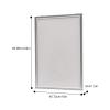 18x24" Led Movie Photo Poster Frame Wall Mounting Art Picture Frame Rectangular Aluminium Light Box Sign Holder Display-Us Stock (Silver) for Movie Poster Advertising Display view 2