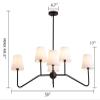 American Wrought Iron Chandelier Simple Living Room Personality - Industrial Style Chandelier Decorative Lighting Ceiling,Pendant view 2