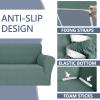 JIVINER Stretch Oversized Sofa Covers 1 Piece 4 Seater Couch Covers Jacquard Universal Sofa Slipcovers for Extra Large Funiture Protector for Kids, Pets (Pea Green, XL Sofa) view 3