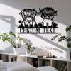 Custom Cute Highland Cow Metal Sign Cow Wall Decor Personalized Highland Cow Farm Ranch Sign Cow Barn Farmhouse Kitchen Room Decor Sign Highland Cow Wall Art Farmer Gift view 3
