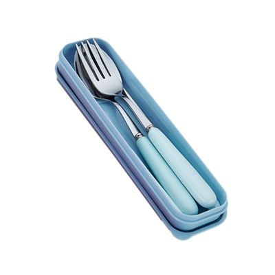 MAGICLULU Travel Camping Cutlery Set Stainless Steel Ceramic Spoons Forks Chopsticks Compact for Home