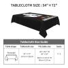 WPurd Autism Awareness Month Table Cloth Rectangle Tablecloth 54 x 72 Inches Stain and Wrinkle Resistant Washable Polyester Table Cover for Dining Room Party view 2
