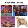 Tonecheer Wooden Music Box Puzzle for Adults,DIY Rotating Music Box Kit 3D Creative Musical Puzzle Crafts Model Building Kits Desk Decor for Teens Kids Birthday Gift (Magical Castle) view 3