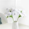 Hcclijo Hand Knitted Lily Tulip Rose Crochet Flower Artificial Flower Bouquet Desktop Decoration view 1
