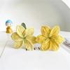 Hcclijo Hand Knitted Lily Tulip Rose Crochet Flower Artificial Flower Bouquet Desktop Decoration view 3