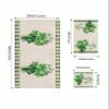 Bath Towel Sets,St. Patrick's Day Leaves Green Lucky Clover Bathroom Towels Soft Hand Towel Washcloth Cotton Towel Set,Absorbent Soft Bath Set for Hotel Beach Pool Retro Linen Buffalo Plaid Towels view 4