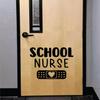 School Nurse Classroom Door Wall Decal Decor Art Vinyl Sticker Quote Teen Inspirational Kids Teacher Playroom Library Class College Elementary Learn Students (14" x 11") view 1