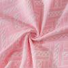 XHDZSW Rectangle Tablecloth, Washable Cotton Linen Table Cloth Wrinkle Free Tassel Decoration for Outdoor Coffee Table, Kitchen, Dining, Tabletop Decoration (Pink,90x90cm) view 3