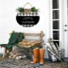 Uptell Happy Passover Day Wood Plaque 12 Inches Wreath Passover Sign for Home Door Entryway Porch Farmhouse Decor view 4