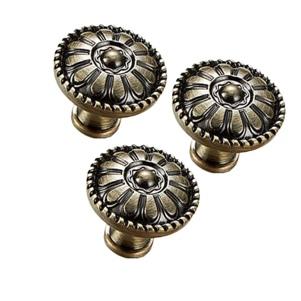 MAGICLULU 3pcs Zinc Alloy Cabinet Knob 6041 Mushroom Shape Pull Handle