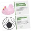 DEARMAMY Decorative Basket Hollow Design Multi-function and Storage for Organization Stripe view 2