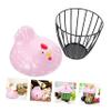 DEARMAMY Decorative Basket Hollow Design Multi-function and Storage for Organization Stripe view 4