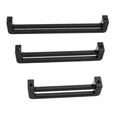 Zinc Alloy Black Cabinet Handles Kitchen Door Pulls Drawer Knobs Furniture Handle 1Pcs