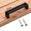 Zinc Alloy Black Cabinet Handles Kitchen Door Pulls Drawer Knobs Furniture Handle 1Pcs view 2