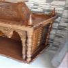 Blackperlcrafts by Home Temple Brown Teakwood Pooja Mandir/Carving Temple/Wooden Alter,Hindu Pooja mandir Wooden Temples/Temple Dome/Hindu Mandir/Puja Mandir Gift view 2