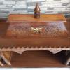 Blackperlcrafts by Home Temple Brown Teakwood Pooja Mandir/Carving Temple/Wooden Alter,Hindu Pooja mandir Wooden Temples/Temple Dome/Hindu Mandir/Puja Mandir Gift view 3