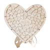 PRETYZOOM Wooden Hearts Wedding Sign-in Book DIY Heart Pattern Craft for Wedding and Decorations view 1