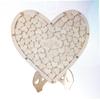 PRETYZOOM Wooden Hearts Wedding Sign-in Book DIY Heart Pattern Craft for Wedding and Decorations view 3